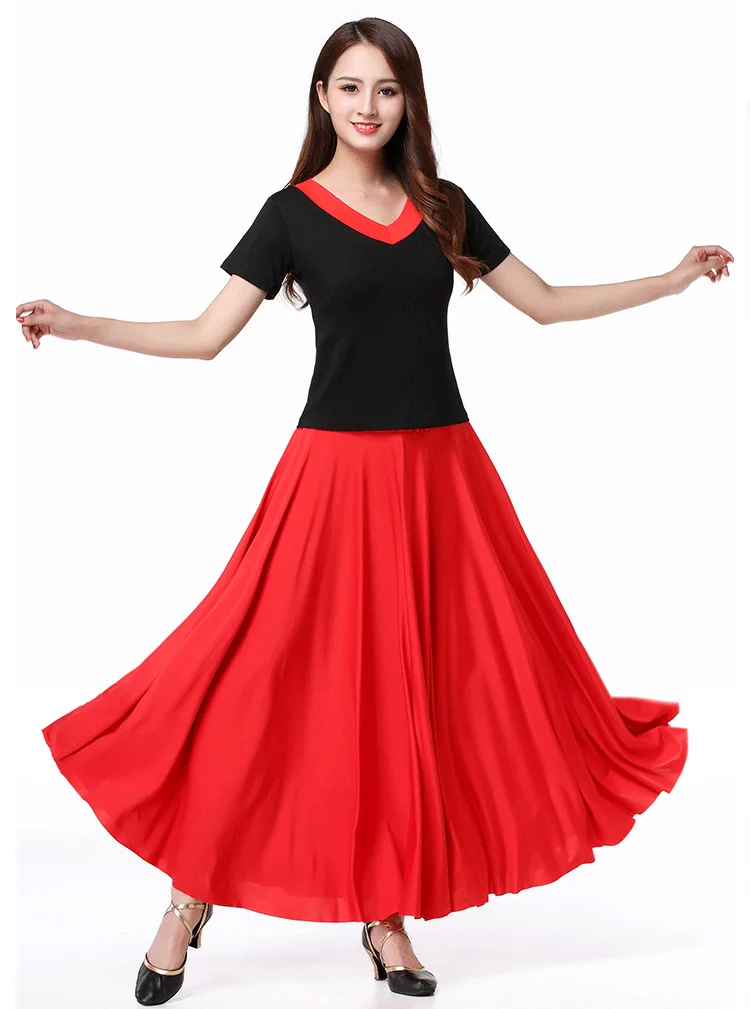 Dance Skirt Women Flamenco Festival Dance Costumes Female Belly Stage Performance Skirt Flamengo Ballet Ballroom Costumes