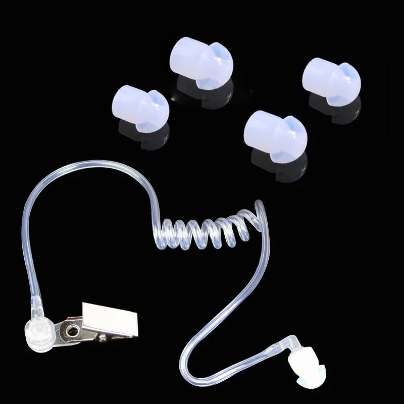 RISE-20pcs Silicone In-Ear Earbuds Mushroom Eartip Ear Bud For Radio Earpiece Headset