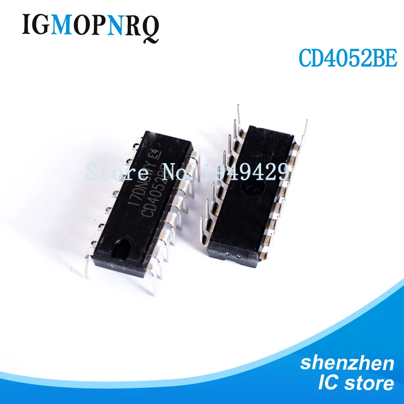 10PCS CD4052BE DIP16 CD4052 Multiplex switch IC 4-Ch.  New   fast delivery