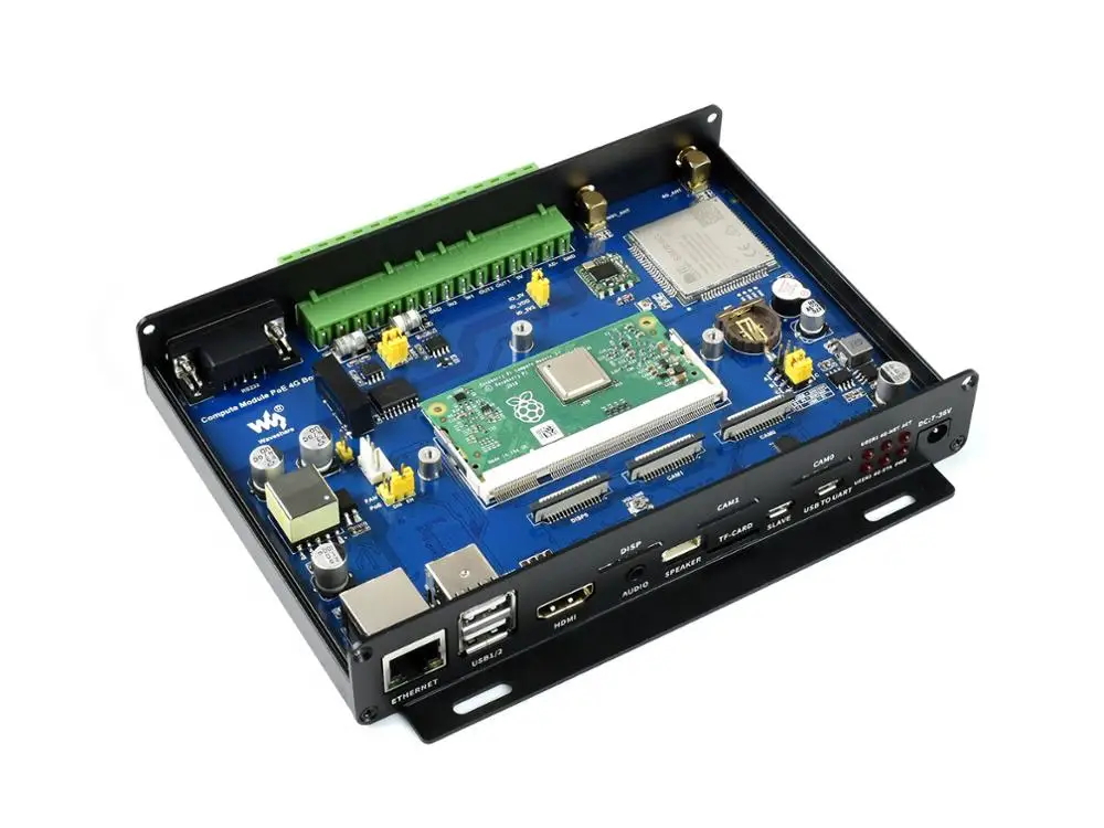 Industrielle IoT Mini-computer Add-ons, 4G / PoE Eigenschaften, basierend auf Raspberry Pi Rechen Modul CM3 / CM3 + Serie