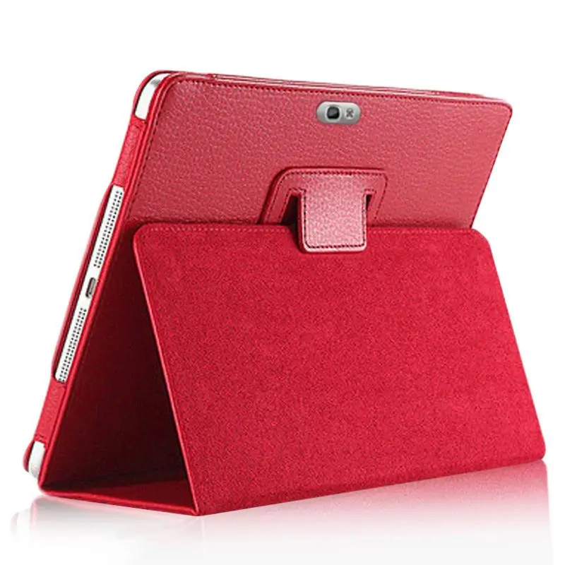 Case For Samsung Galaxy Note 10.1 2012 Protective PU Leather Folding Stand Cover N8000 N8010 N8020 10.1 Inch Pencil Holder Cases