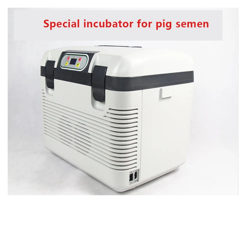 Multifuncional pequeno frigorífico com fivela dupla design forte vedação portátil handletemperature ajustável lcd displa