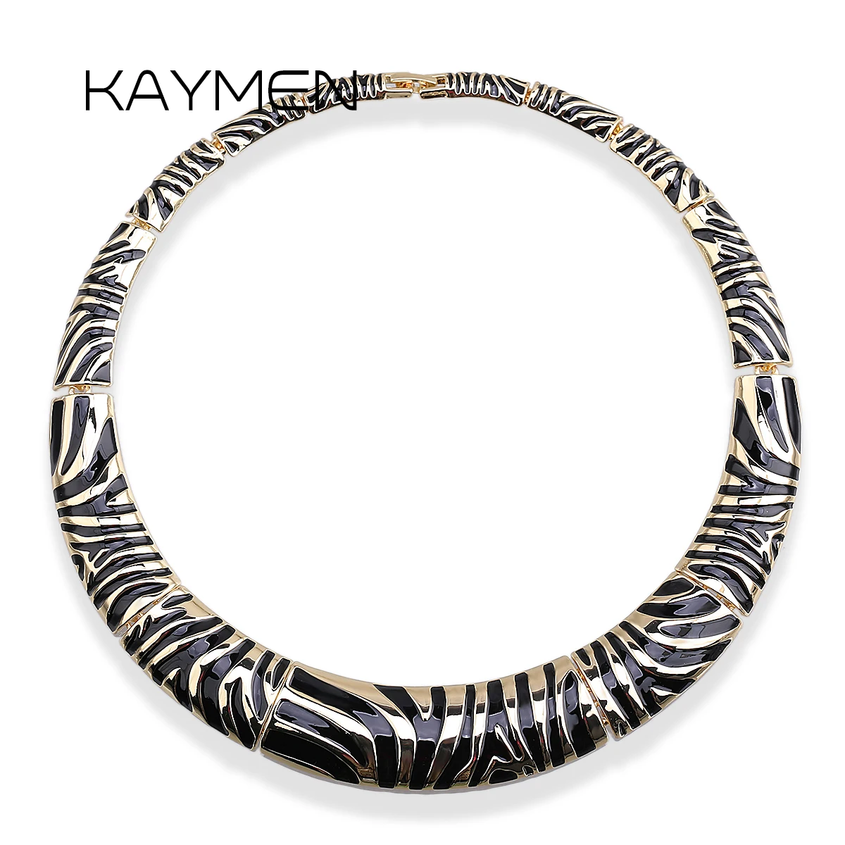 New Fashion Bohemian Leopard Print Enamel and Gold-Color Statement Chokers Necklace Coller for Women Wedding  Jewelry 5 Colors