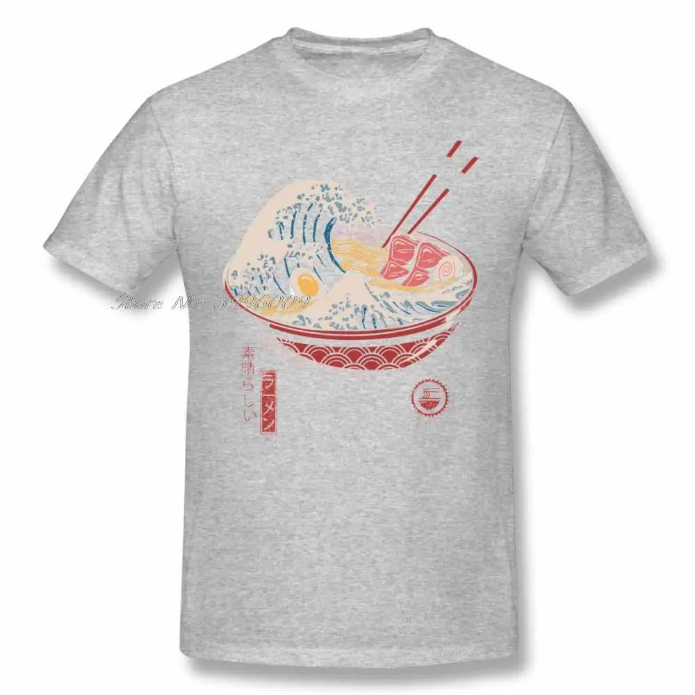 Great Ramen Wave Japan Vintage T Shirts WoMen Man's T-shirt Cotton Summer Tshirts Short Sleeve Graphics T-shirts Tee Tops