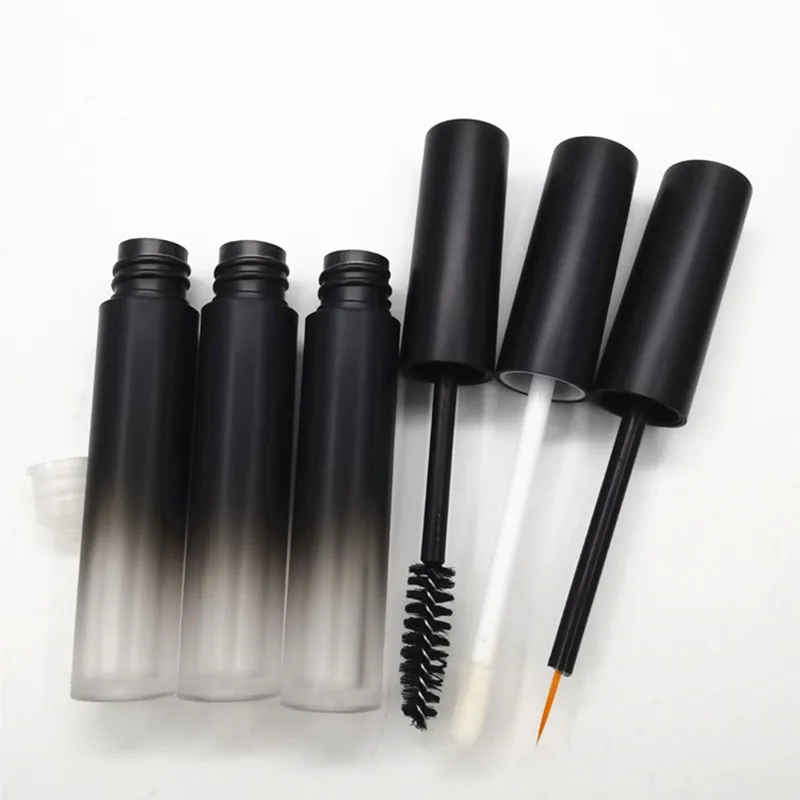 10/30pcs 3ml Lip Gloss Tubes Empty Lipgloss Bottle Gradient Black Eyeliner Mascara Cosmetic Container Packing Container