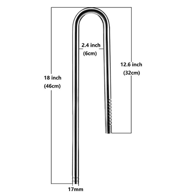 New Fish Tank Lily Pipe Stainless Steel Inflow Outflow Filter for Aquarium Planted Fish Tank Best Price