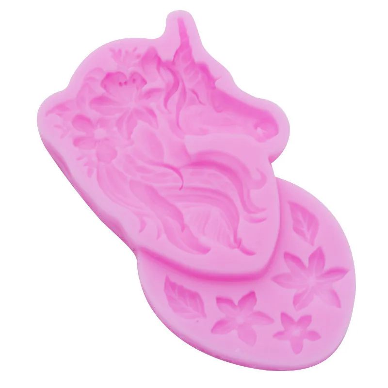 Aomily 3D Birthday Unicorn Animalsl Silicone Mold Fondant Mould Cake Sugarcraft Decorating Chocolate Gumpaste Tools New Style