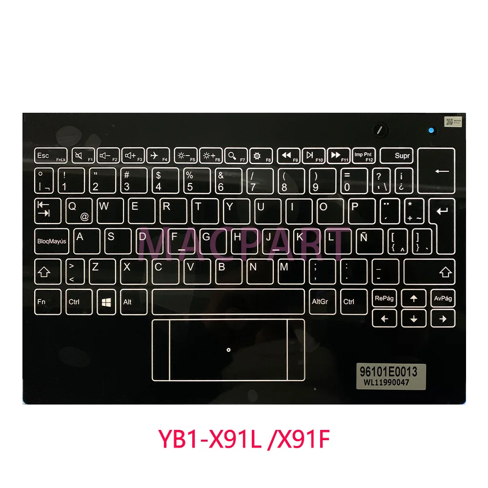 Imagem -03 - Original Novo Teclado para 10.1 Lenovo Yoga Livro Yogabook Yb1-x90l Yb1-x90f Yb1-x91l Yb1-x91f X90 X91 Palmrest Topcase Capa