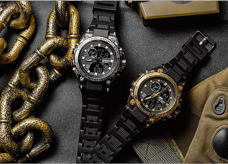 SANDA G Style Men Digital Watch Date Military Sports Watches Waterproof Electronic Wristwatch Mens Clock Orologio Da Uomo 739