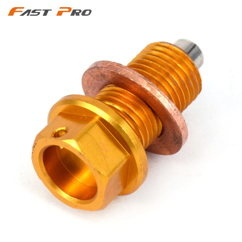  Magnetic Oil Drain Plug Bolt For SUZUKI RMZ250 2007-2019 DRZ400S DRZ400E DRZ400SM 2000-2019 V-STROM650 Dirt Bike Motorcycle CNC