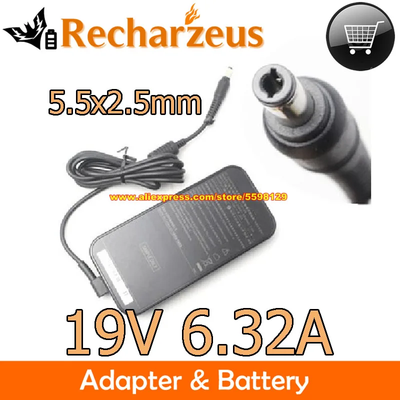 19V 6.32A AC Adapter ADP-120ZB BB PA-1121-28 Charger For STRIX GL753V N56V R500v N580VD UX501J UX510UW G74SX N76VM N46VM GL553VD