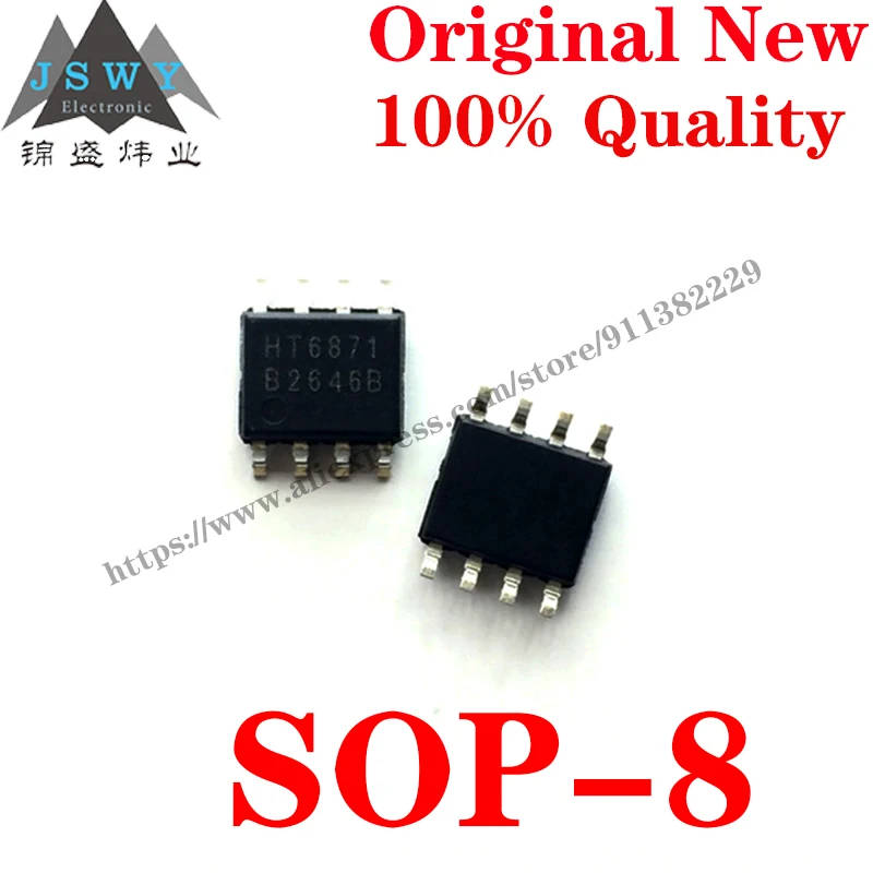 10~100 PCS HT1621B SOP-8 3.4W Mono Filter-free Class D Audio Power Amplifier IC Chip with for module arduino Free Shipping HT162