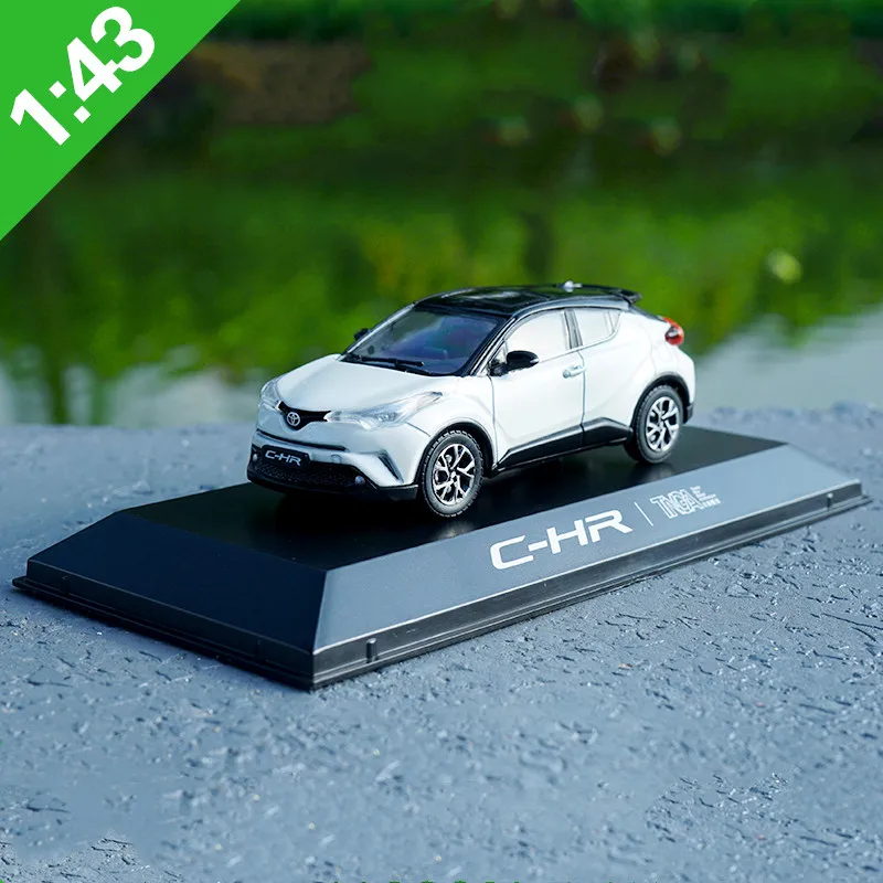 High quality original 1:43 Toyota C-HR alloy model,simulation birthday collection gift,die-cast metal model,free shipping