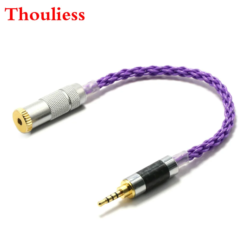 

Thouliess HIFI 2.5mm TRRS Balanced Male to 3.5mm TRRS Balanced Female Audio Adapter Cable For AK240 AK380 AK320 DP-X1