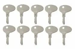 (10) Keys For Mitsubishi Forklift Dozer Tractor International For CAT For Kubota 12343