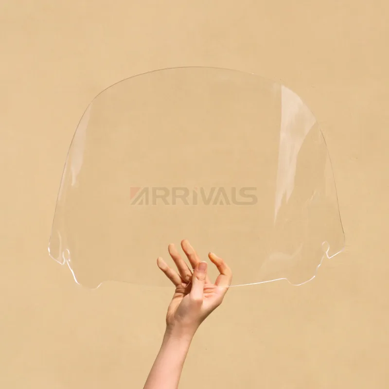 Motorcycle 13 Inch Transparent Windscreen Windscherm Windshield For Harley Touring Street Glide Electra Ultra Classic 1996-2013