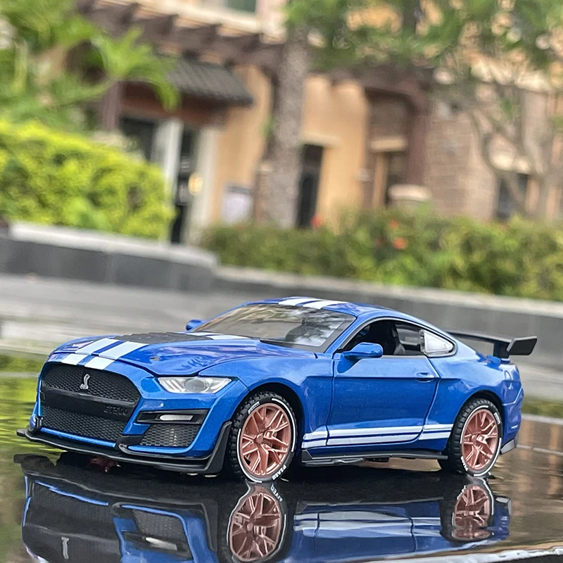 1:32 Ford Mustang Shelby GT500 Alloy Sports Car Model Diecast & Toy Vehicles Metal Car Model Simulation Collection Kids Toy Gift