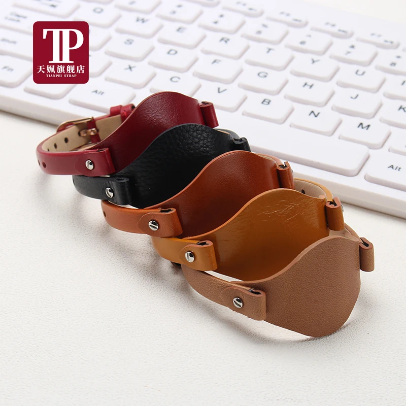 For Fossil ES3077 ES2830 ES3262 ES3060 ES4176 ES4119 ES4026 ES4340 Watch Band Genuine Leather Watch Strap Women Small Bracelet