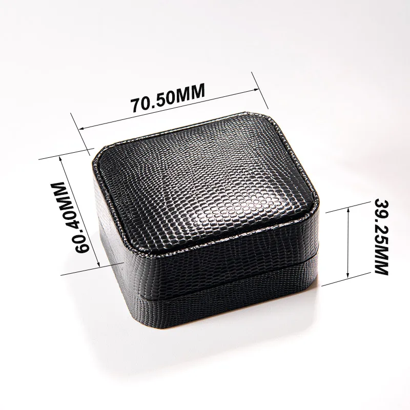 Fashion Black PU Leather Cufflinks Gift Box Wedding Jewelry Storage Cases Cuff Link Display Boxes Christmas Gift Holder