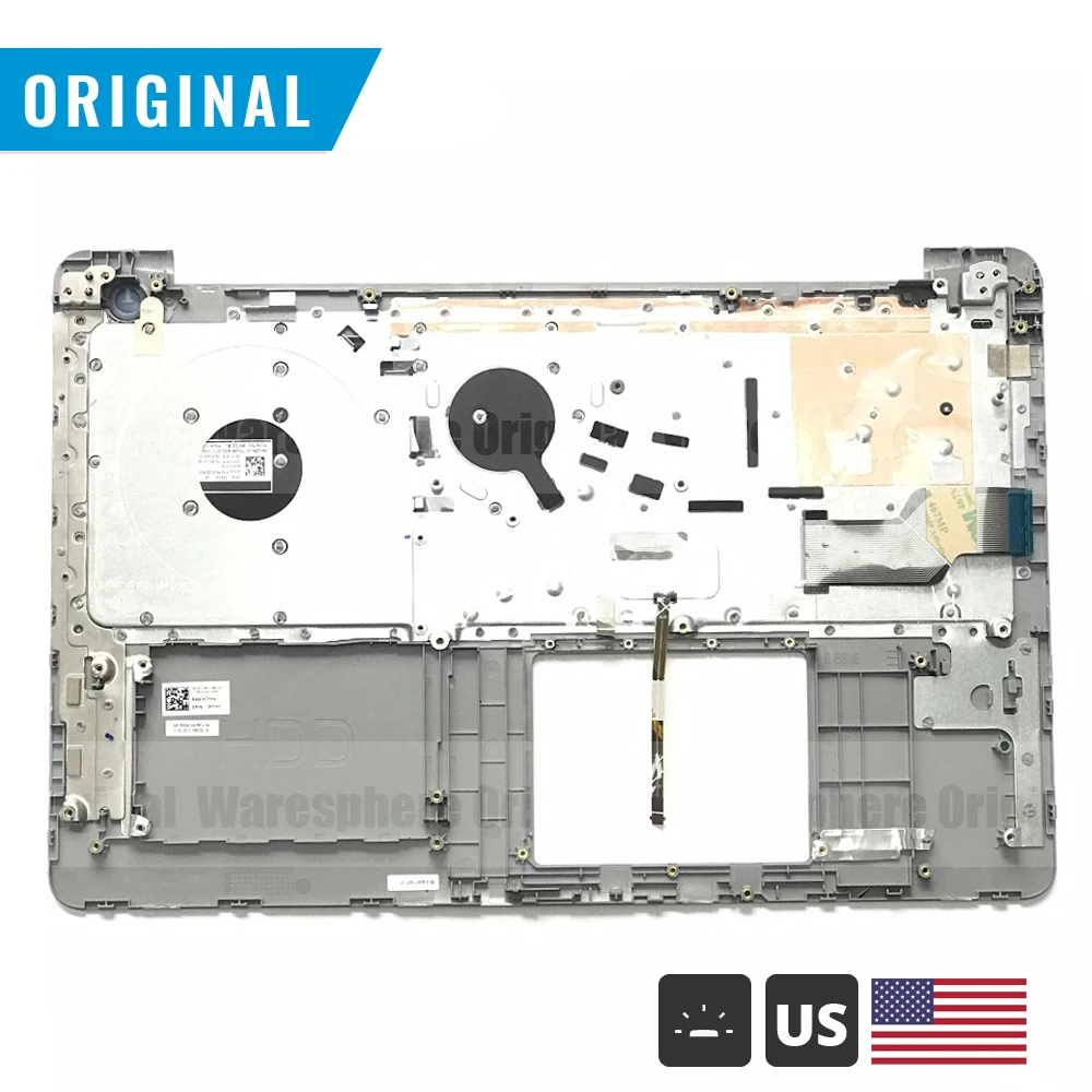 New Original Palmrest for Dell Inspiron 15 5565 5567 Top Upper Cover W/N US Backlit Keyboard PT1NY 0PT1NY Silver