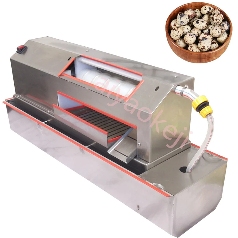 Automatic Commercial Egg Peeler Machine Boiled Bird Egg Husk Machine Electric Quail Egg Shelling Machine