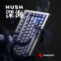 Domikey Hush Deep Sea Cherry Profile abs doubleshot keycap for mx keyboard poker 87 104 xd64 xd68 xd84 BM60 BM65 BM68 BM80