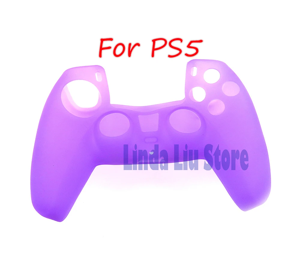 1pc Handle Silicone Gel Rubber Case for PS5 Dustproof Skin Protective Cover Anti-Slip for S-ony PlayStation PS5 Controller