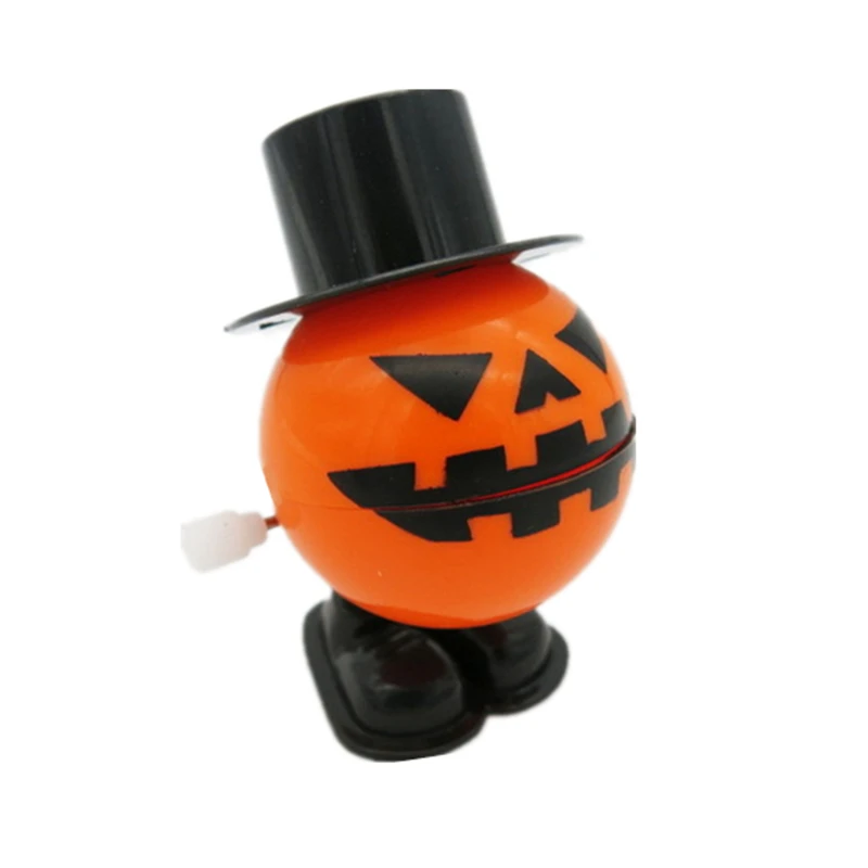 Halloween Clockwork Pumpkin Pirates Plastic Toy Children Kids Windup Jumping Toys Cool Children's Toys Wind Up Christmas Gifts