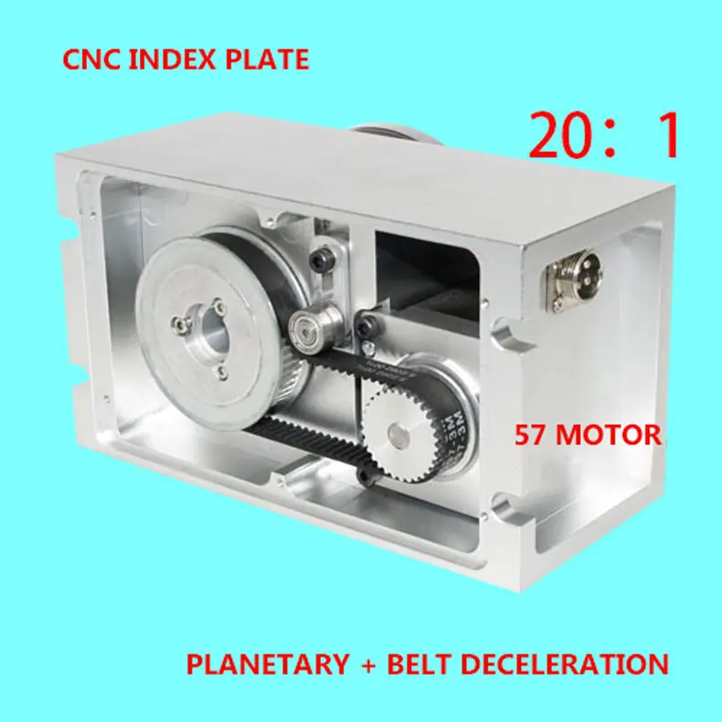 CNC  Indexing plate, A axis, rotating axis, high-precision planetary reducer, 20:1