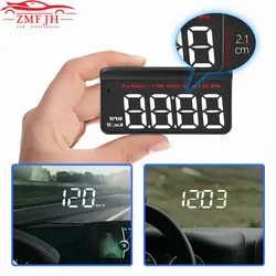 New M5 Car HUD OBD2 Head Up Display Fuel Consumption Coolant Voltage Projector Windshield Auto Electronic Overspeed RPM Alarm