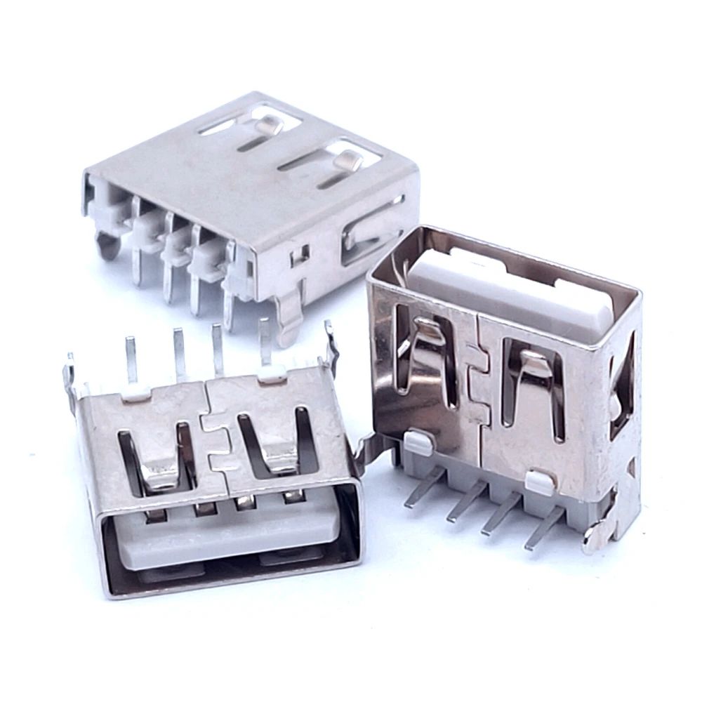 2020 Hot Sale 10Pcs USB Type A Standard Port Female Solder Jacks Connector PCB Socket USB-A type