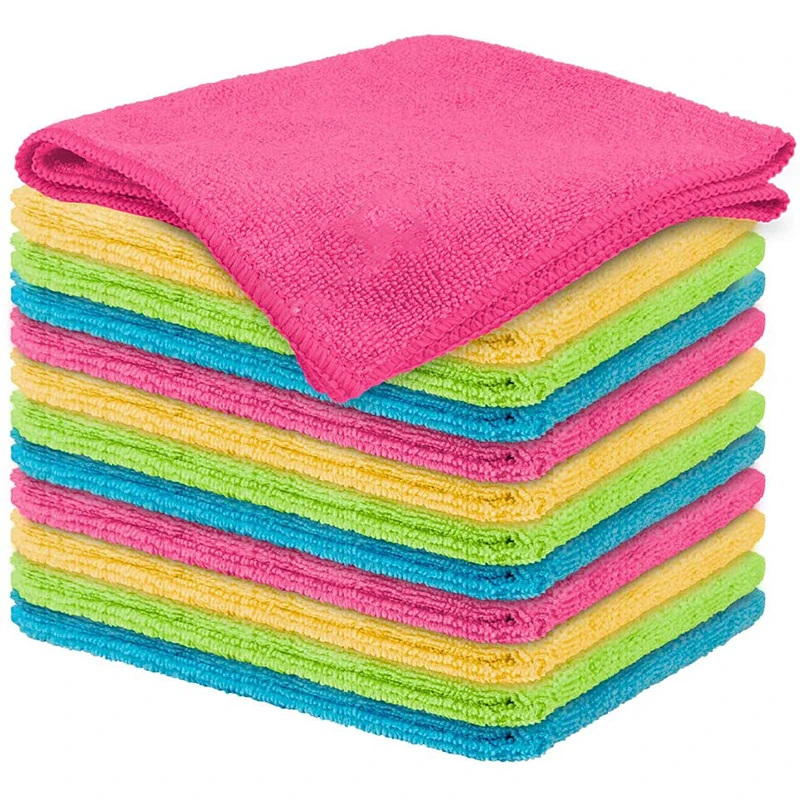 Thin Microfibre Washing Cloths Dishcloths Rag Absorbent Towel Bamboo Fiber House Cleaning Cloths Napkins Cleaner Kitchen Gadgets