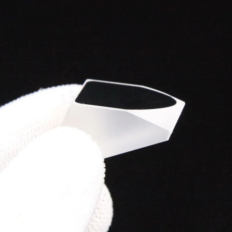 Customized Half Pentaprism Optical Coating Processing Glass Lens Processing Prism Black on One Side