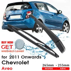 Car Wiper Blade Rear Back Window Windscreen Windshield Wipers Auto Accessories For Chevrolet Aveo Hatchback 265mm 2011 Onwards