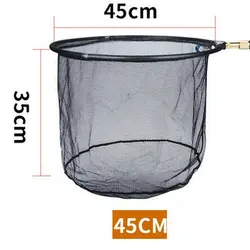Hand Net Head Aluminum alloy 8mm Screw Folding Dip Net 35/40/45cm Gluing Net Outdoor Fishing Net Tool Accessories