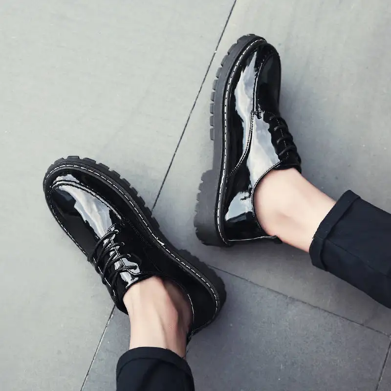 Spring Autumn New Wild England Mens Casual Shoes Men's Youth Waterproof Driving Soft Bottom Slip-On Men's Shoes Loafers hn7