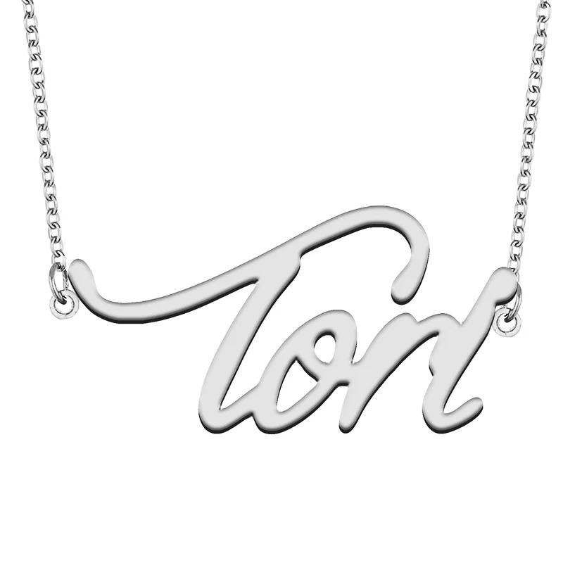 Tori Aangepaste Naam Ketting Aangepaste Hanger Choker Gepersonaliseerde Sieraden Gift Voor Vrouwen Meisjes Vriend Kerstcadeau