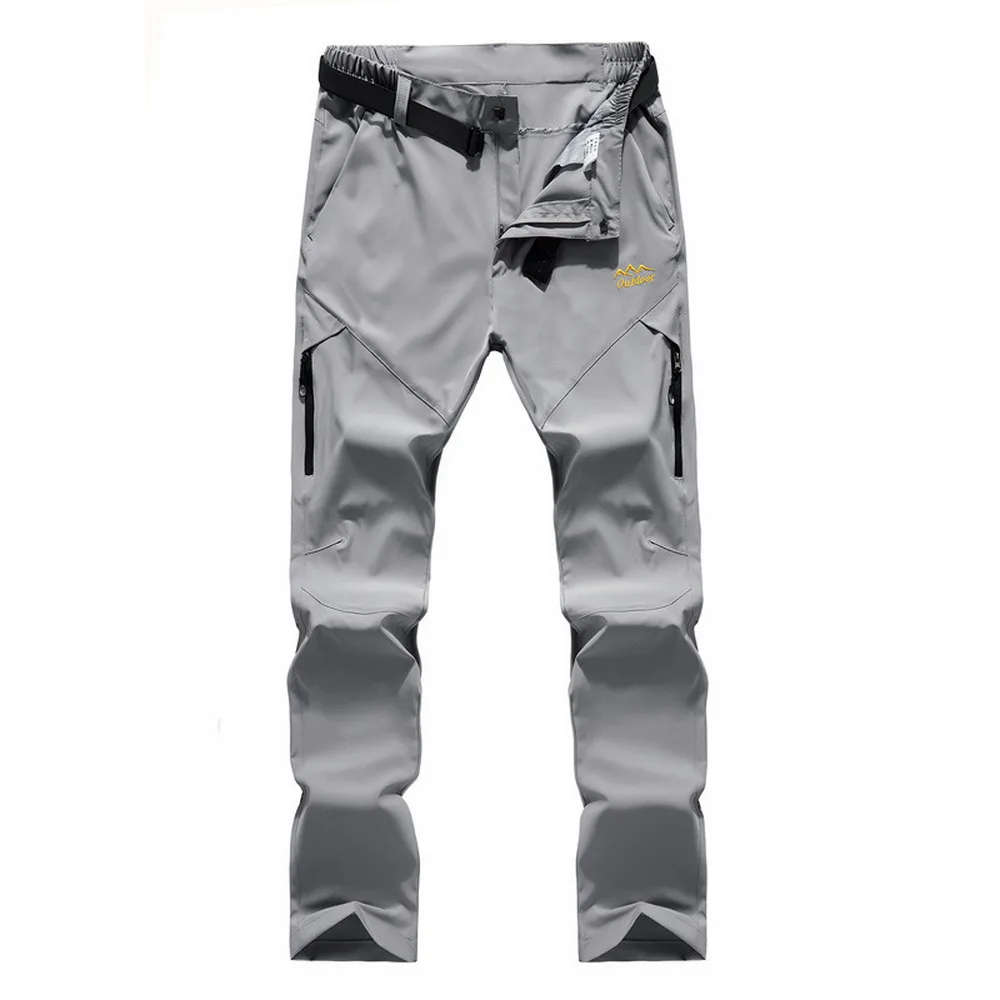 NUONEKO Quick Dry Stretch Hiking Pants Outdoor Mens Summer Breathable Trousers Men Mountain Camping Trekking Pant Plus 7XL PN43