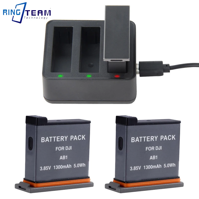

Applicable To DJI OSMO ACTION Ling Mo Sports Camera Lithium Battery Accessories Three Chargers USB Travel Fast Charger