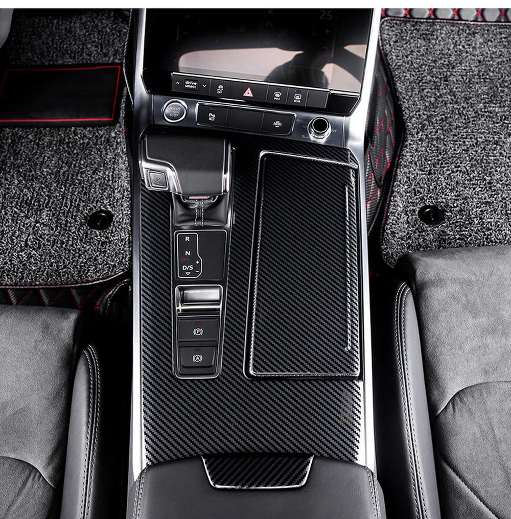 

Наклейки на центральную панель управления Audi A6L 19