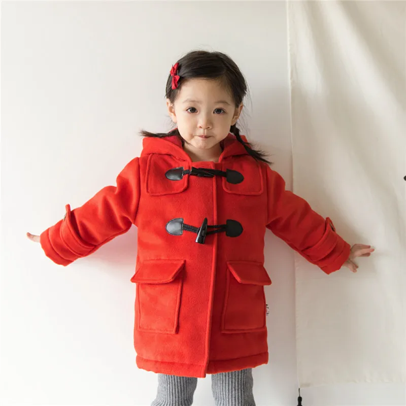 

Tonytaobaby Winter New Boys and Girls Woolen Coat Korean Children's Coat Thickened Plush