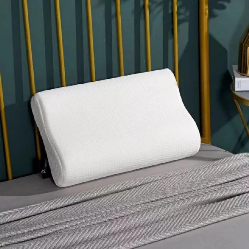 

Mlily Memory Foam Bed Orthopedic Pillow for Neck Pain Sleeping with Embroidered Pillowcase 50*30cm