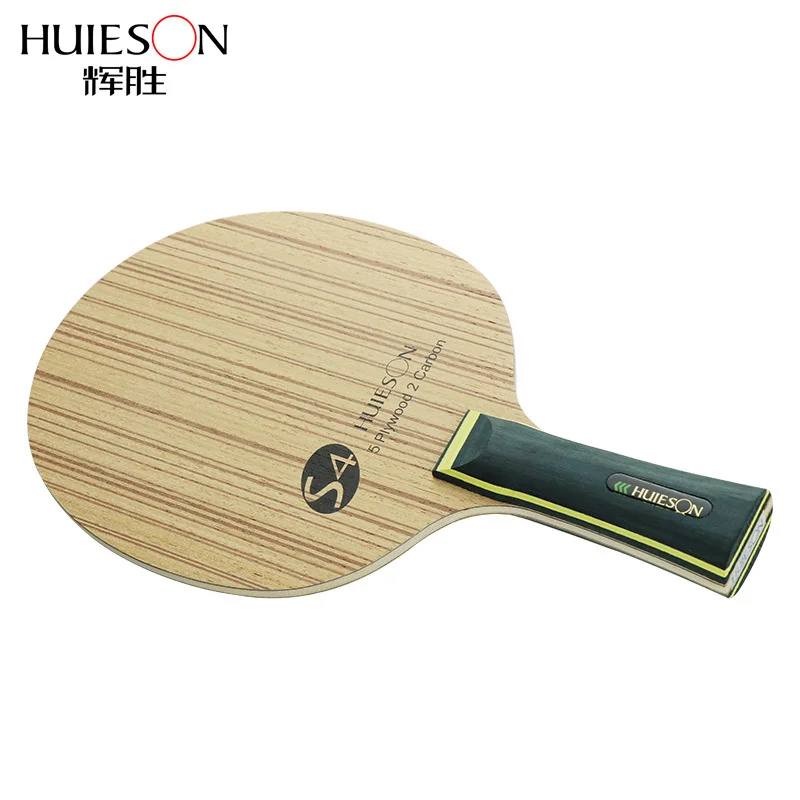 Huieson Professional Technology 5 Ply Composite Wood 2 Carbon Layer Table Tennis Racket Blade for LoopKilling Players S4