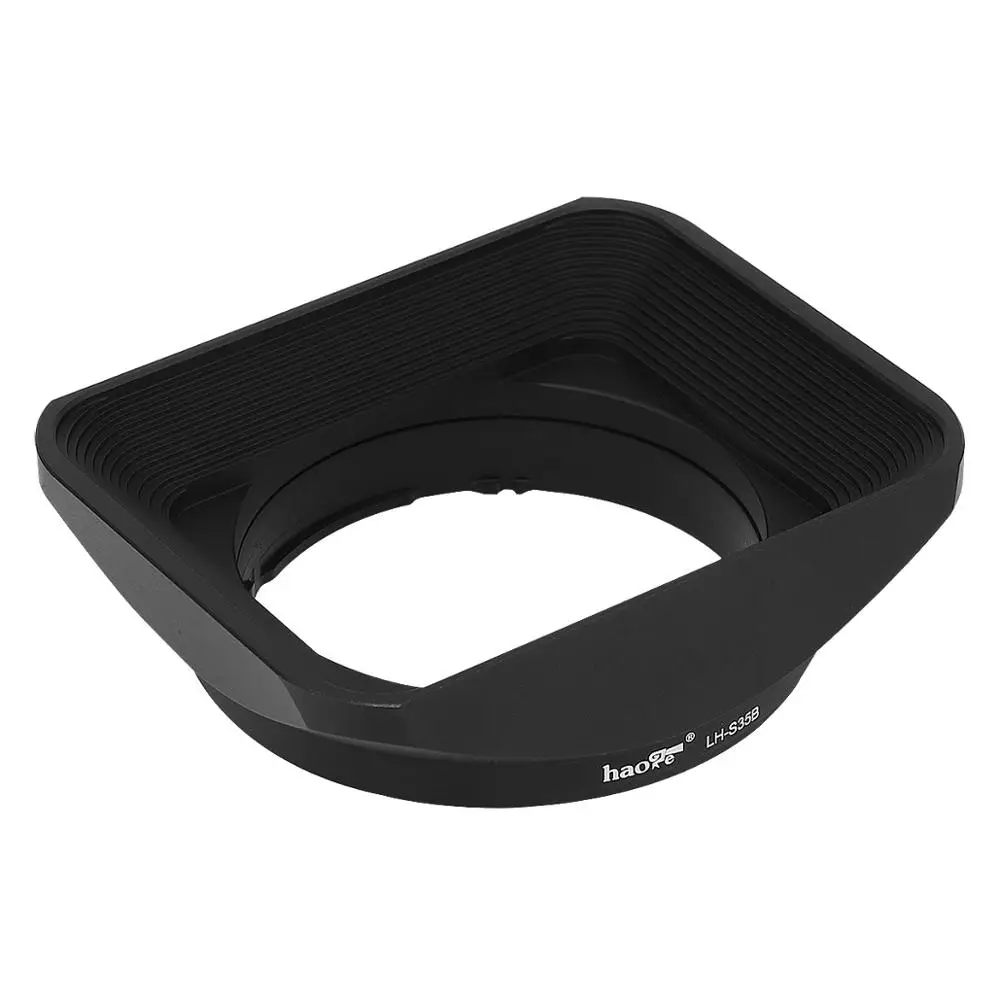 Haoge LH-S35B Square Metal Lens Hood Shade with Cap for Sony T FE 35mm F2.8 ZA SEL35F28Z and T FE 55mm F1.8 ZA SEL55F18Z Lens