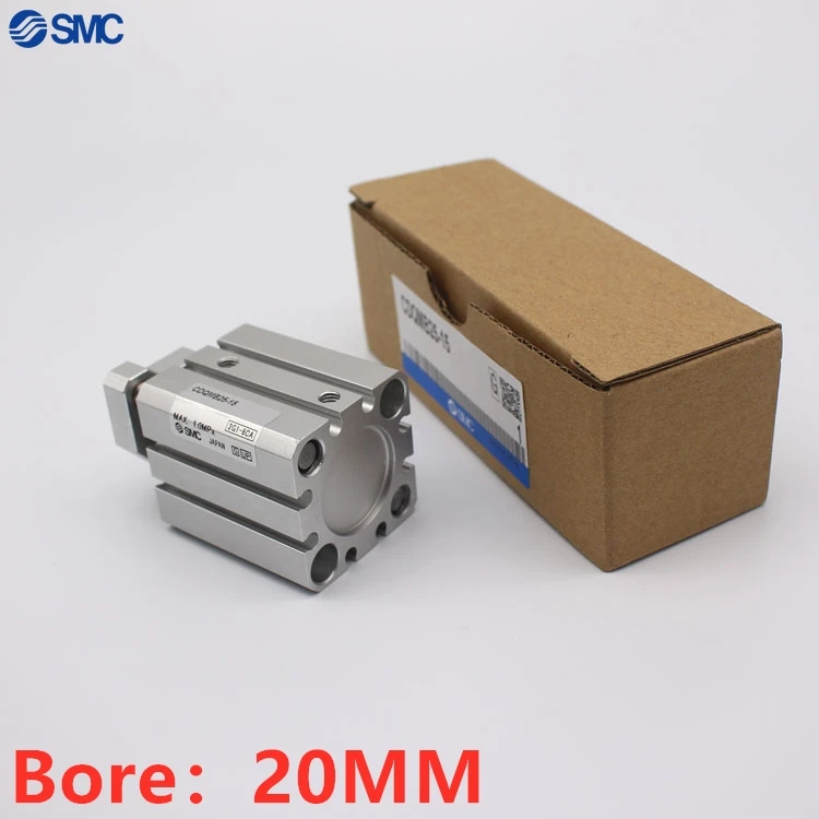 CDQMB CQMB CQMB20 CDQMB20 Stroke 5-50mm SMC Double Acting Guide Rod Conpact Pneumatic Cylinder Built-in Magnet