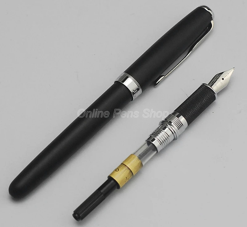 Jinhao 601 Fountain Pen Medium 18KGP Nib Silver Arrow Clip Office & Home & School Fountain Pen New