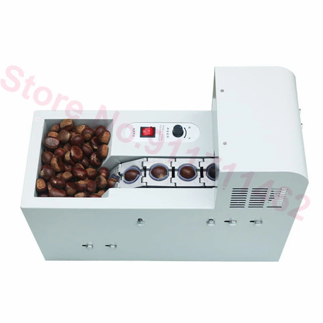 220V Commercial Chestnut Incision Opening Machine Automatic Chestnut Cutter Opener Electric Chestnut Cutting Equipment