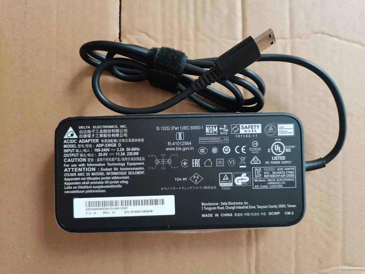 

NEW OEM Delta 20.0V 11.5A 230W ADP-230GB D AC Adapter For MSI GE66 RAIDER 10UG-211US RTX3070 Gaming Laptop NEW Original