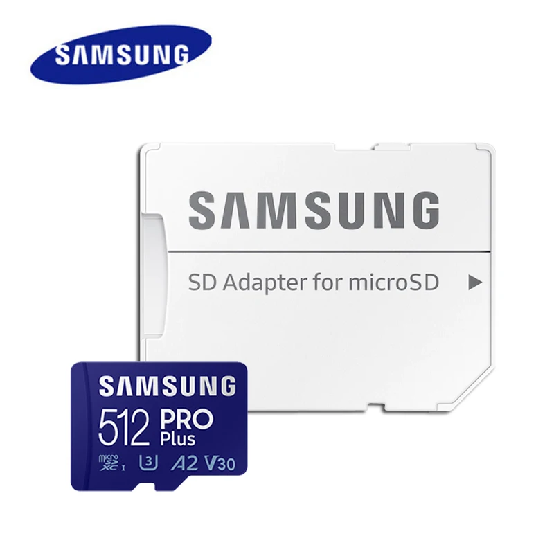 100% оригинальная карта памяти SAMSUNG Micro SD 512 ГБ/256 ГБ/128 ГБ TF Карта C10 U3 A2 V30 4K карта памяти TF 64 ГБ Micro SD для телефона