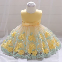 Summer Flower Girl Dress Princess Christening Birthday Dress for 1 Year Baby Girl Party Wedding Prom Dress Vestidos 12 24 Month